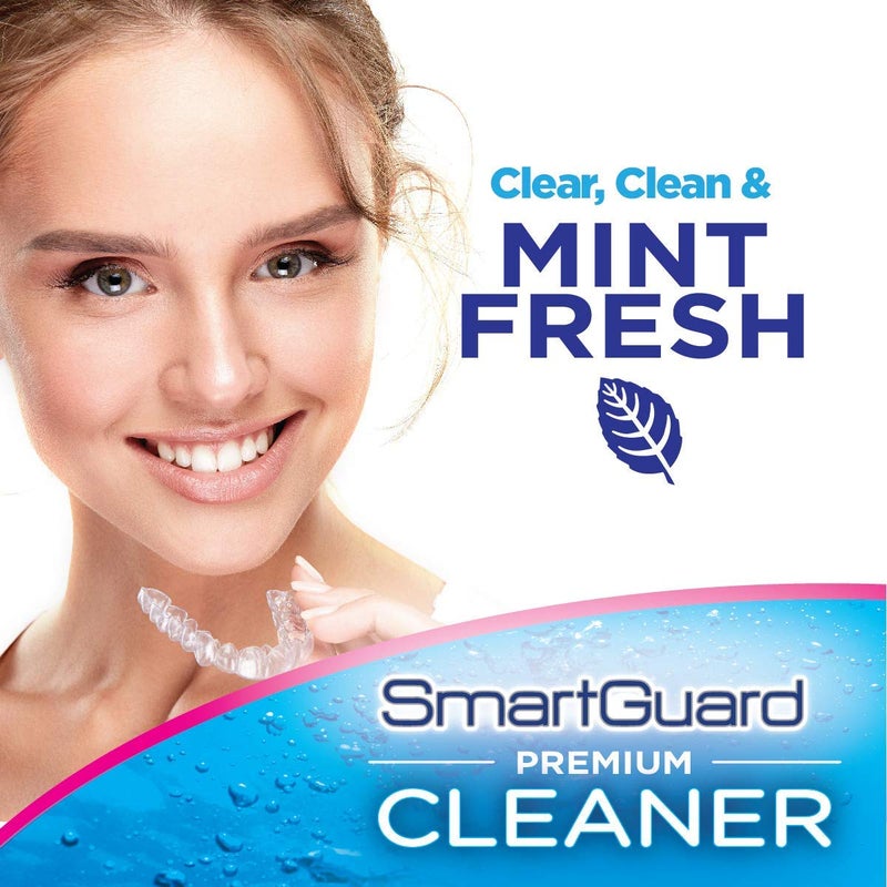 SmartGuard Dental Guard Night Guard for Clenching, Bruxism, and Grinding Dentist Designed Includes 2 Guards, 1 Travel Case, and a 60-Day Supply of Premium Cleaning Crystals - Image 5